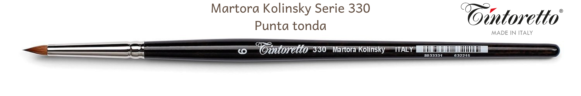 Pennelli Tintoretto Kolinsky Serie 330